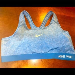 Blue XL Nike Pro Sports Bra